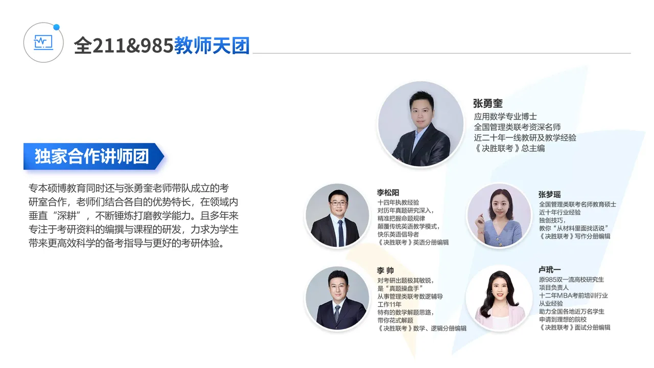 王牌讲师团师资预览 1